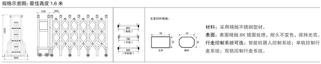 不銹鋼伸縮門(mén)王者一號(hào)